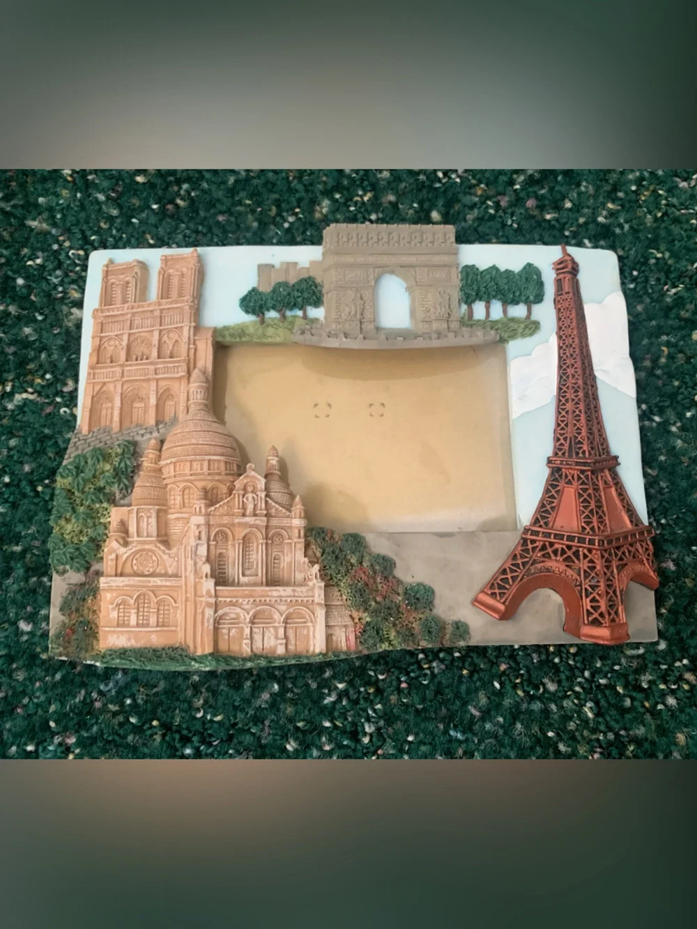 Paris Landmarks Decorative 3D Photo Frame -